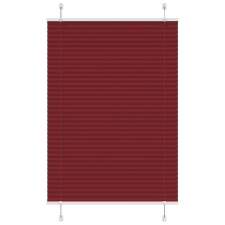 vidaXL pliszírozott redőny Bordeaux piros 95x150 cm szövetszélesség lakástextília