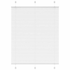 vidaXL pliszírozott redőny Fehér 105x100cm szövetszélesség 104,4cm lakástextília