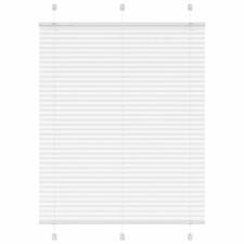 vidaXL pliszírozott redőny Fehér 110x100cm szövetszélesség 109,4cm redőny
