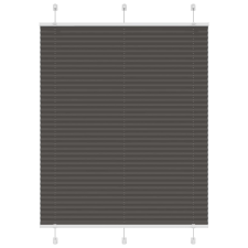 vidaXL pliszírozott redőny fekete 110x100 cm szövetszélesség 109,4 cm redőny