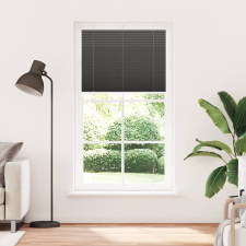 vidaXL pliszírozott redőny fekete 110x200 cm szövetszélesség 109,4 cm (4015162) redőny