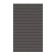vidaXL pliszírozott redőny fekete 115x200 cm szövetszélesség 114,4 cm redőny