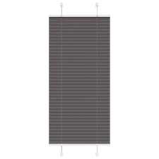 vidaXL pliszírozott redőny fekete 65x150 cm szövetszélesség 64,4 cm redőny