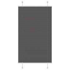 vidaXL pliszírozott redőny fekete 70x100 cm szövetszélesség 69,4 cm redőny