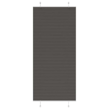 vidaXL pliszírozott redőny fekete 85x200 cm szövetszélesség 84,4 cm lakástextília