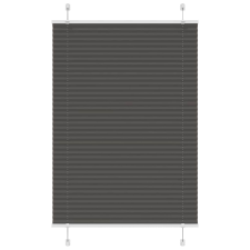 vidaXL pliszírozott redőny fekete 95x100 cm szövetszélesség 94,4 cm redőny