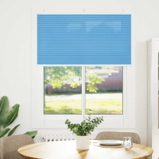 vidaXL pliszírozott redőny kék 110x150 cm szövetszélesség 109,4 cm (4015196) lakástextília
