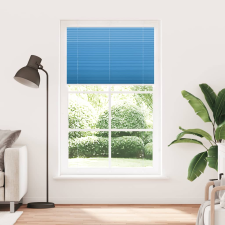 vidaXL pliszírozott redőny kék 120x200 cm szövetszélesség 119,4 cm (4015215) lakástextília
