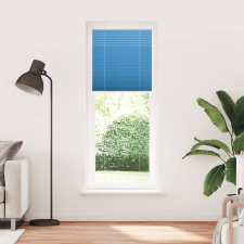 vidaXL pliszírozott redőny kék 75x200 cm Szövetszélesség 74,4 cm (4015206) lakástextília