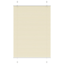 vidaXL pliszírozott redőny krém 100x100 cm szövetszélesség 99,4 cm redőny