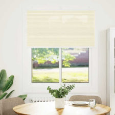 vidaXL pliszírozott redőny krém 105x100 cm szövetszélesség 104,4 cm (4015280) lakástextília
