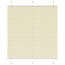vidaXL pliszírozott redőny krém 115x150 cm szövetszélesség 114,4 cm lakástextília