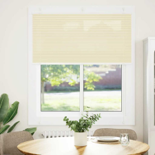 vidaXL pliszírozott redőny krém 115x150 cm szövetszélesség 114,4 cm (4015299) lakástextília