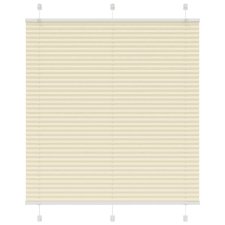 vidaXL pliszírozott redőny krém 120x150 cm szövetszélesség 119,4 cm lakástextília