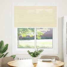 vidaXL pliszírozott redőny krém 120x150 cm szövetszélesség 119,4 cm (4015300) lakástextília