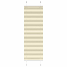 vidaXL pliszírozott redőny krém 50x100 cm szövetszélesség 49,4 cm redőny
