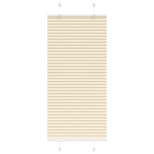 vidaXL pliszírozott redőny krém 65x100 cm szövetszélesség 64,4 cm lakástextília