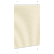 vidaXL pliszírozott redőny krém 85x100 cm szövetszélesség 84,4 cm redőny