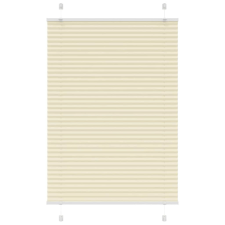 vidaXL pliszírozott redőny krém 85x150 cm szövetszélesség 84,4 cm lakástextília