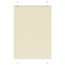 vidaXL pliszírozott redőny krém 90x100 cm szövetszélesség 89,4 cm redőny