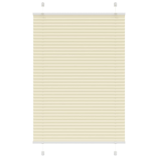 vidaXL pliszírozott redőny krém 90x150 cm szövetszélesség 89,4 cm redőny