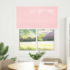 vidaXL pliszírozott redőny rózsaszín 105x150cm szövetszélesség 104,4cm (4015450) lakástextília