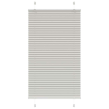 vidaXL pliszírozott redőny világosszürke 70x100 cm szövetszélesség lakástextília