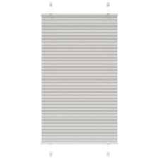 vidaXL pliszírozott redőny világosszürke 75x150 cm szövetszélesség (4015342) lakástextília