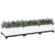 vidaXL polipropilén magaságyás 120 x 40 x 23 cm (153306) kerti tárolás