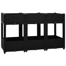 vidaXL polipropilén magaságyás 120 x 40 x 71 cm (316536) kerti tárolás