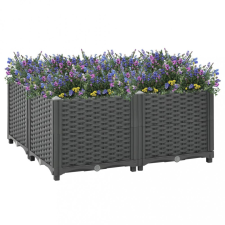 vidaXL Polipropilén magaságyás 80 x 80 x 38 cm kerti tárolás