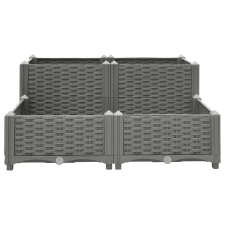 vidaXL polipropilén magaságyás 80 x 80 x 38 cm (153301) kerti tárolás