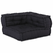 vidaXL Pouffe 2 db Antracit Textil (100% pamut) kerti bútor