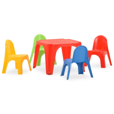 vidaXL PP gyerek asztal és szék szett gyermekbútor