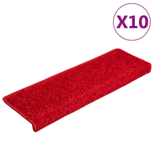 vidaXL Prémium Piros Lépcsőszőnyeg - 20 db - 65x21x4 cm lakástextília