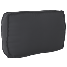 vidaXL Raklap párna Hátpárna Fekete 70x40x12 cm Oxford szövet kerti bútor
