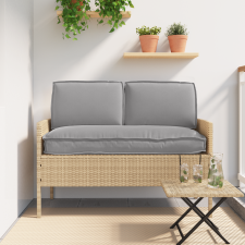 vidaXL Raklap párna készlet párnával 3 pcs Szürke kerti bútor
