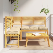 vidaXL Raklap párnák üléshez 6 db Bézs 40x40x8 cm Oxford textil kerti bútor