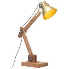 vidaXL Rézszínű kerek ipari asztali lámpa 58 x 18 x 90 cm E27 világítás