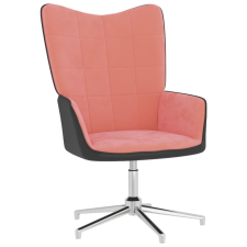 vidaXL rózsaszín bársony és PVC pihenőszék bútor