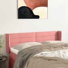vidaXL rózsaszín bársony fejtámla 147x16x78/88 cm ágy és ágykellék