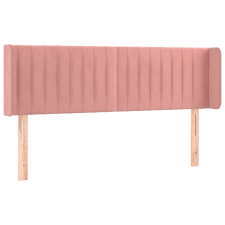 vidaXL rózsaszín bársony fejtámla 147x16x78/88 cm (3119059) ágy és ágykellék