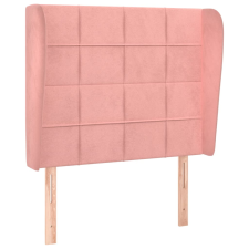 vidaXL rózsaszín bársony fejtámla szárnyakkal 103x23x118/128 cm (3118003) ágy és ágykellék
