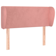 vidaXL rózsaszín bársony fejtámla szárnyakkal 93x23x78/88 cm (3116905) ágy és ágykellék