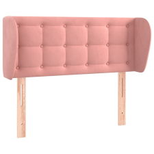 vidaXL rózsaszín bársony fejtámla szárnyakkal 93x23x78/88 cm (3117619) ágy és ágykellék