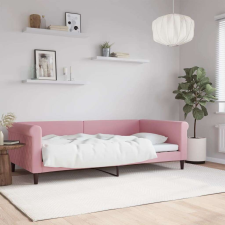 vidaXL rózsaszín bársony kanapéágy 100 x 200 cm ágy és ágykellék