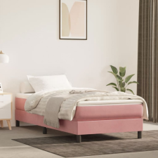 vidaXL rózsaszín bársony rugós ágy matraccal 80 x 200 cm ágy és ágykellék