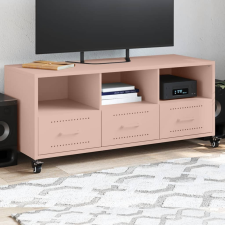 vidaXL rózsaszín hidegen hengerelt acél TV-szekrény 100,5x39x43,5 cm bútor