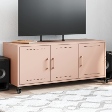 vidaXL rózsaszín hidegen hengerelt acél TV-szekrény 100,5x39x43,5 cm bútor