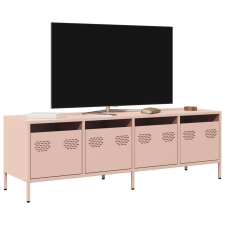 vidaXL rózsaszín hidegen hengerelt acél TV-szekrény 135x39x43,5 cm bútor